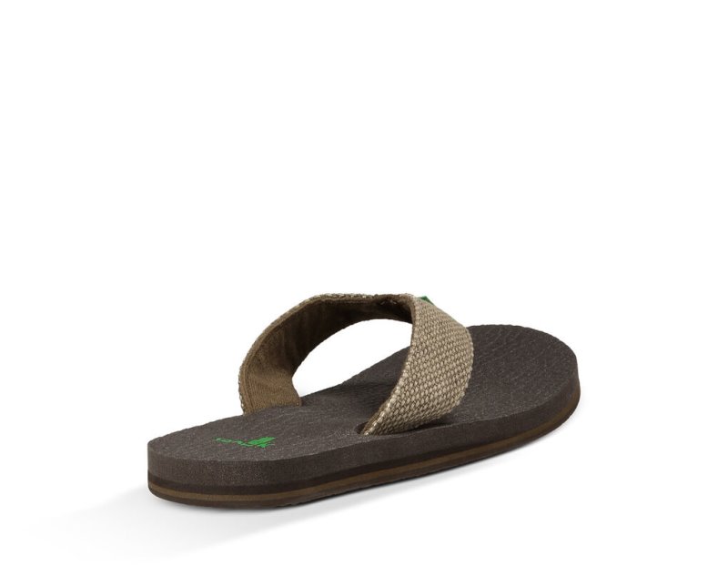 Sanuk Yogi 4 Flip Men's Flip Flops Brown | Canada 294TCE